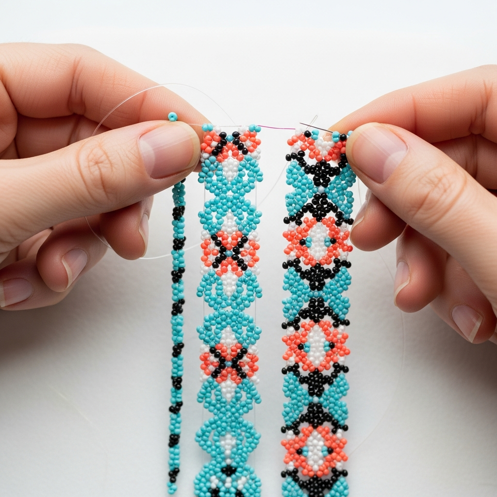 Пошаговый процесс плетения